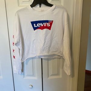 Levi’s cropped crew neck sweatshirt